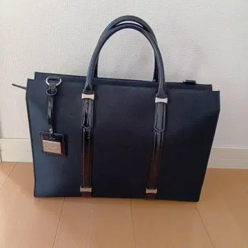 PELLE BORSA 페레볼사 비즈니스 백 블랙 다수납 가죽 x 나일론