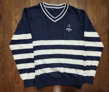 [ 최종 가격 ] Callaway V넥 스웨터 LL 네이비/화이트