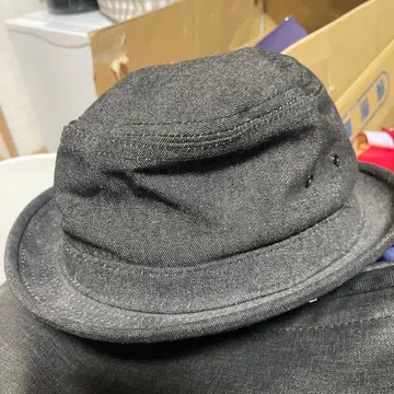 블랙 데님풍 버킷햇