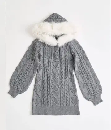 OLIVE des OLIVE Keru 스타일 폭주 원피스 그레이