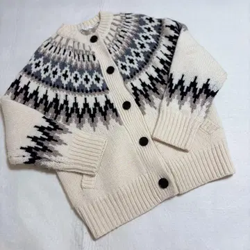 [ 23구 SLOW ] 노르딕 무늬 가디건 자켓 사이즈 32