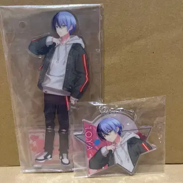 프로세카 럭키 쿠지 아크릴 스탠드 키링 아오야기 토우야