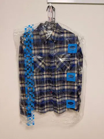 토미 일본제 체크 무늬 긴팔 셔츠