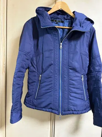 NO ID. 충전솜 후드 블루종