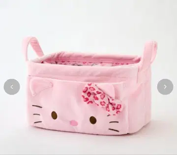 최저가! 미사용 새상품 시마무라 키티 칸막이 포함 보관 케이스 핑크