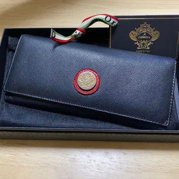 Orobianco 블랙 가죽 장지갑