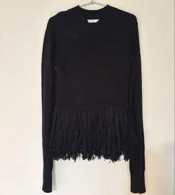 CINOH 치노 프린지 페플럼 니트