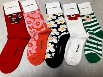 득템 marimekko 마리메꼬 여성 양말 5켤레 세트