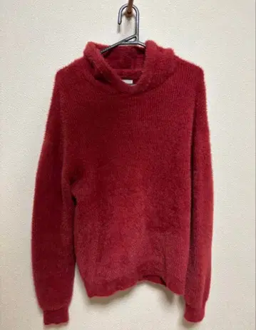 [ZARA] 모헤어 빨간색 후드티