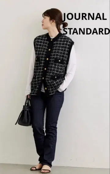 JOURNAL STANDARD 트위드 니트 베스트
