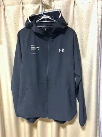 언더 아머 풀 집업 후드 부착 자켓
