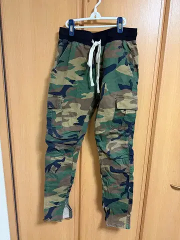 mnml 카모 카고 팬츠