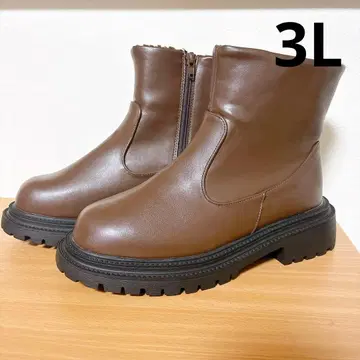 오카다 유리 콜라보 통굽 숏부츠(브라운)