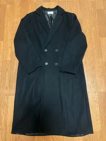 Lui's 더블 체스터 코트 블랙 M 110cm