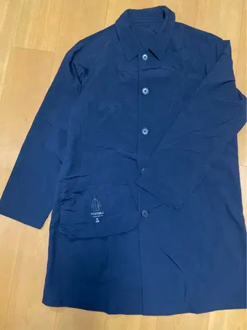 유니클로 포켓터블 하프 코트 461636 네이비 M 패커블