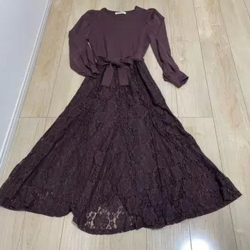 미슈마슈 긴팔 원피스 M 리본