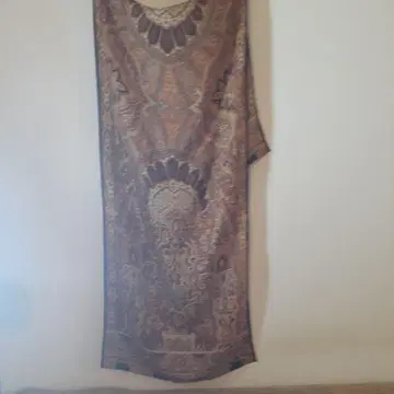 탑카피 TOPKAPI 페이즐리 무늬 브라운 계열 롱 스톨