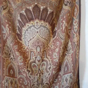 탑카피 TOPKAPI 페이즐리 무늬 브라운 계열 롱 스톨