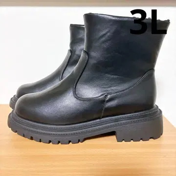 오카다 유리 콜라보 통굽 부츠(블랙)