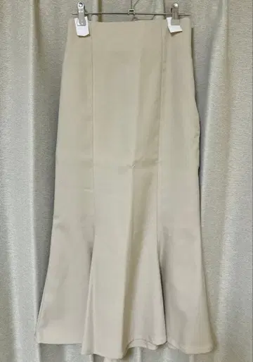 베이지 스커트 허리밴딩 S 사이즈