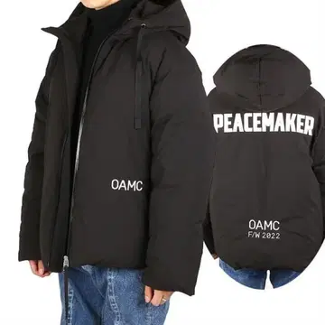 OAMC 다운 자켓 블랙