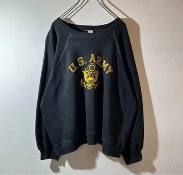 70s-80s USARMY 빈티지 래글런 맨투맨 사이즈 표기 XL