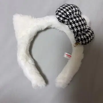 산리오 퓨로랜드 머리띠 키티 하운드투스 체크 패턴