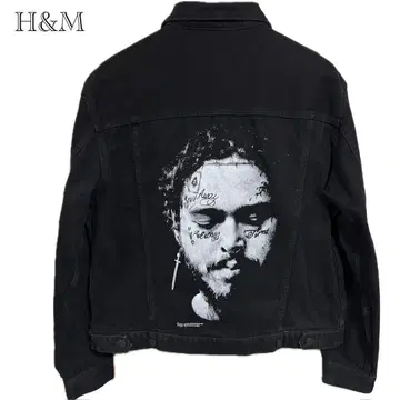 H&M 포스트 말론 콜라보 데님 자켓 G 남성용