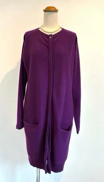 바지레 벤토토 캐시미어 100% 긴팔 가디건 40