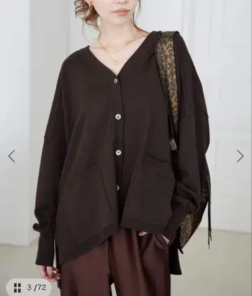 슬로브 이에나 워셔블 와이드 실루엣 가디건