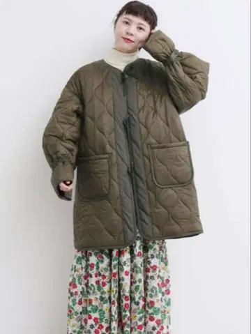 CHILD WOMAN 카키 퀼팅 자켓