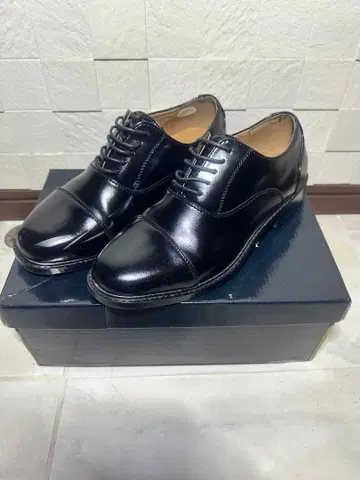 블랙 가죽 25cm 드레스 신발