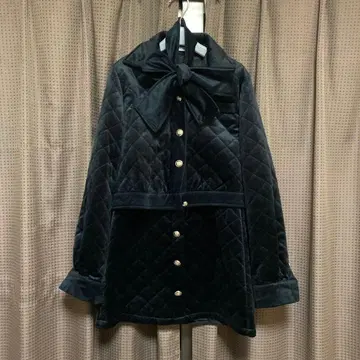 네이비 퀼팅 셋업 리본 포함