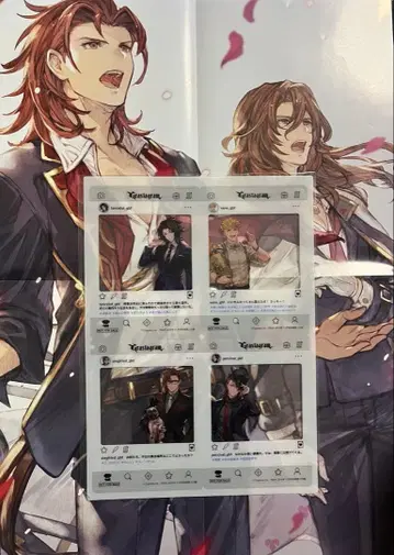 그랑블루 판타지 SNS풍 클리어 카드 포스터