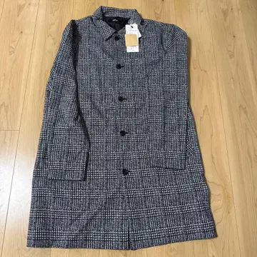 AZUL 체스터 코트 블랙 화이트