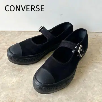 컨버스 메리제인 통굽 블랙 24.5cm LIGHT PLTS