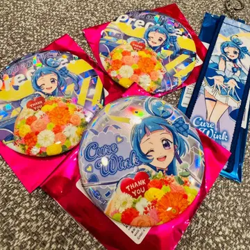 너와 아이돌 프리큐어 큐어 잉크 응원 타월 키링