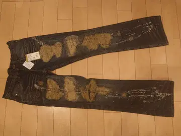 Midas 데미지 가공 플레어 청바지