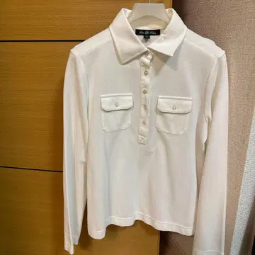 브룩스 브라더스 M 화이트 긴팔 피케 셔츠