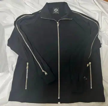 블랙 풀 지퍼 자켓