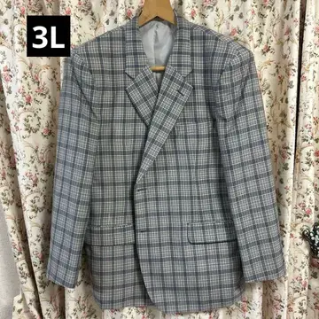 Mighty-lord 체크 무늬 블레이저 3L