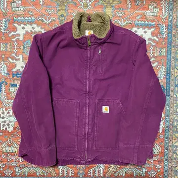[ 구제 의류 ] Carhartt 보아 옷깃 퍼플 자켓
