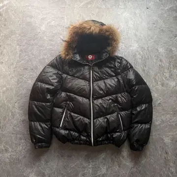 00s archive far down jacket black y2k