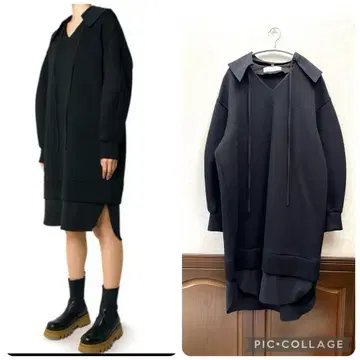 새상품급 루쉘블루 2way 저지 원피스