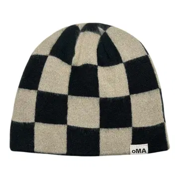 새상품 oMA DESIGN STUDIOS 스컬 캡 비니 체커