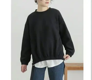 오샤레 워커 블랙 크루넥 트레이닝복