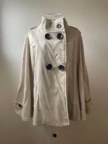 SpiralGirl 케이프 코트 판초 A라인 베이지 프리 사이즈