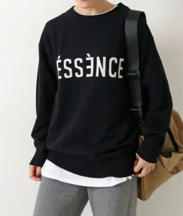 Spick & Span ESSENCE 에센스 로고 니트 블랙