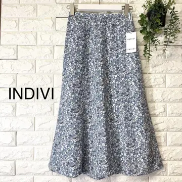 새상품 INDIVI 롱 스커트 인디비 롱 플레어 스커트