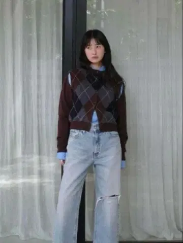 하자품 CLANE ARRANGE KNIT TOPS